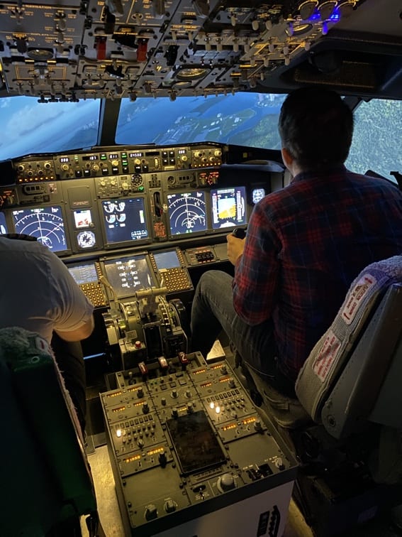 Flight Simulator Experience Turning