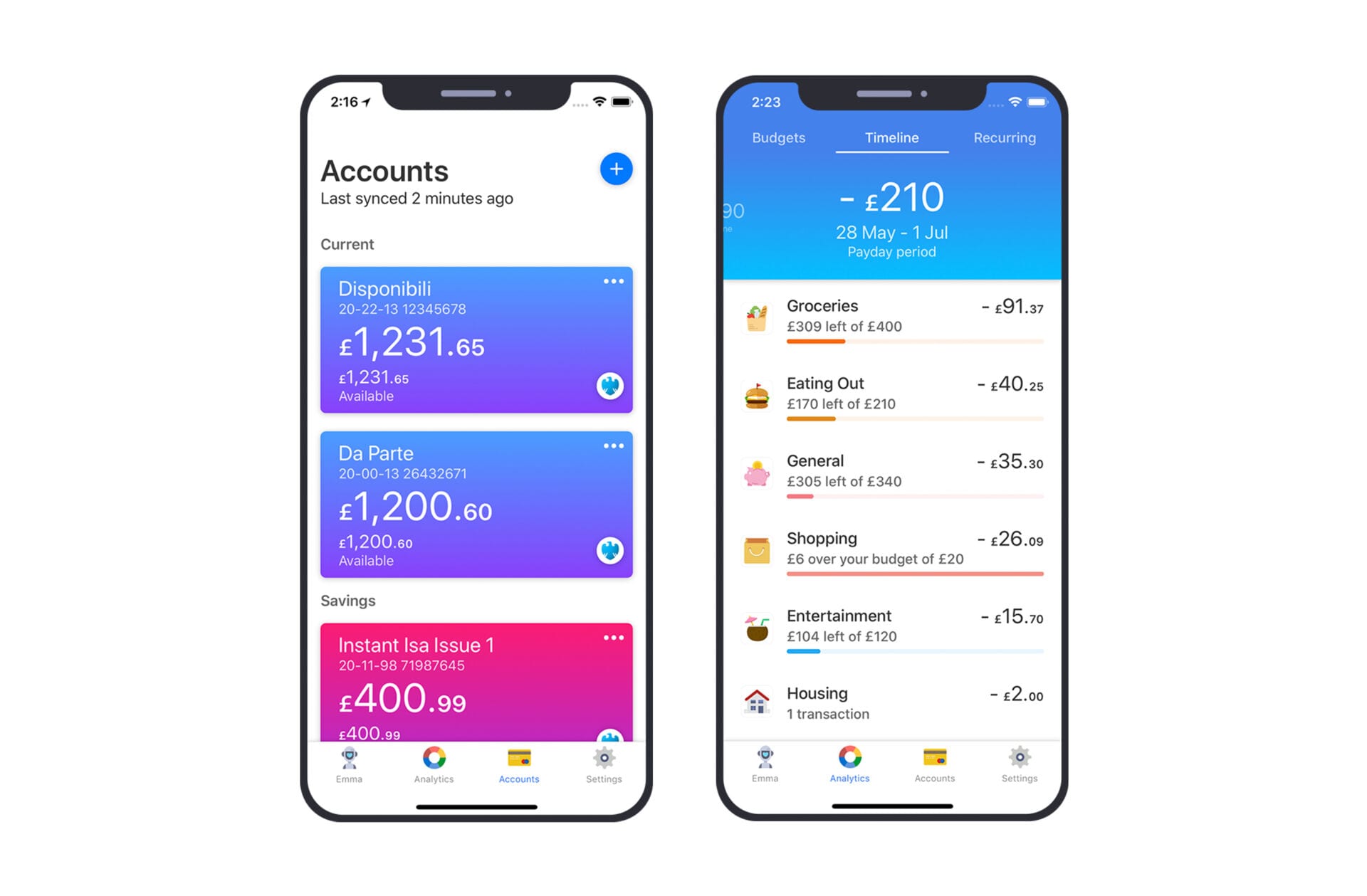 Emma Banking App