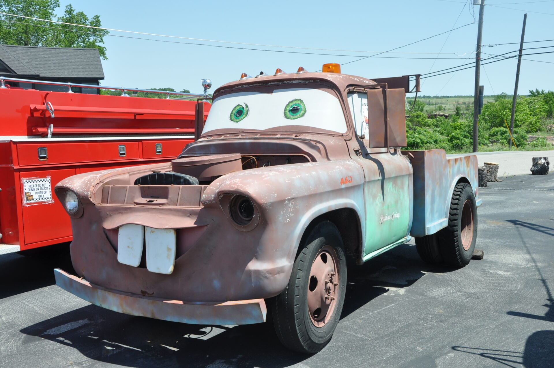 Cars on the Route Mater Tow Truck