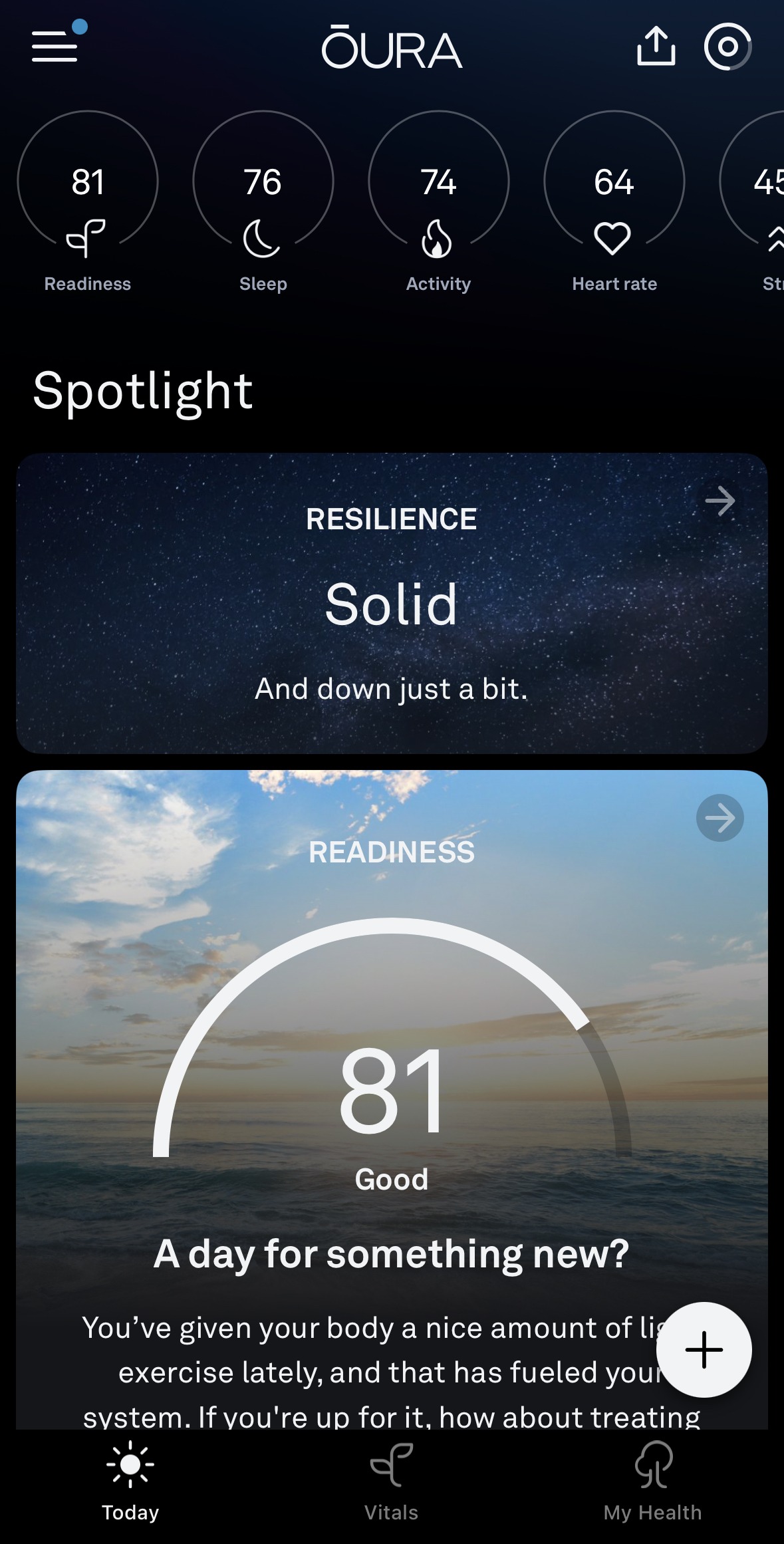 Oura ring review Oura Ring Gen 3 tracking reslience on mobile App