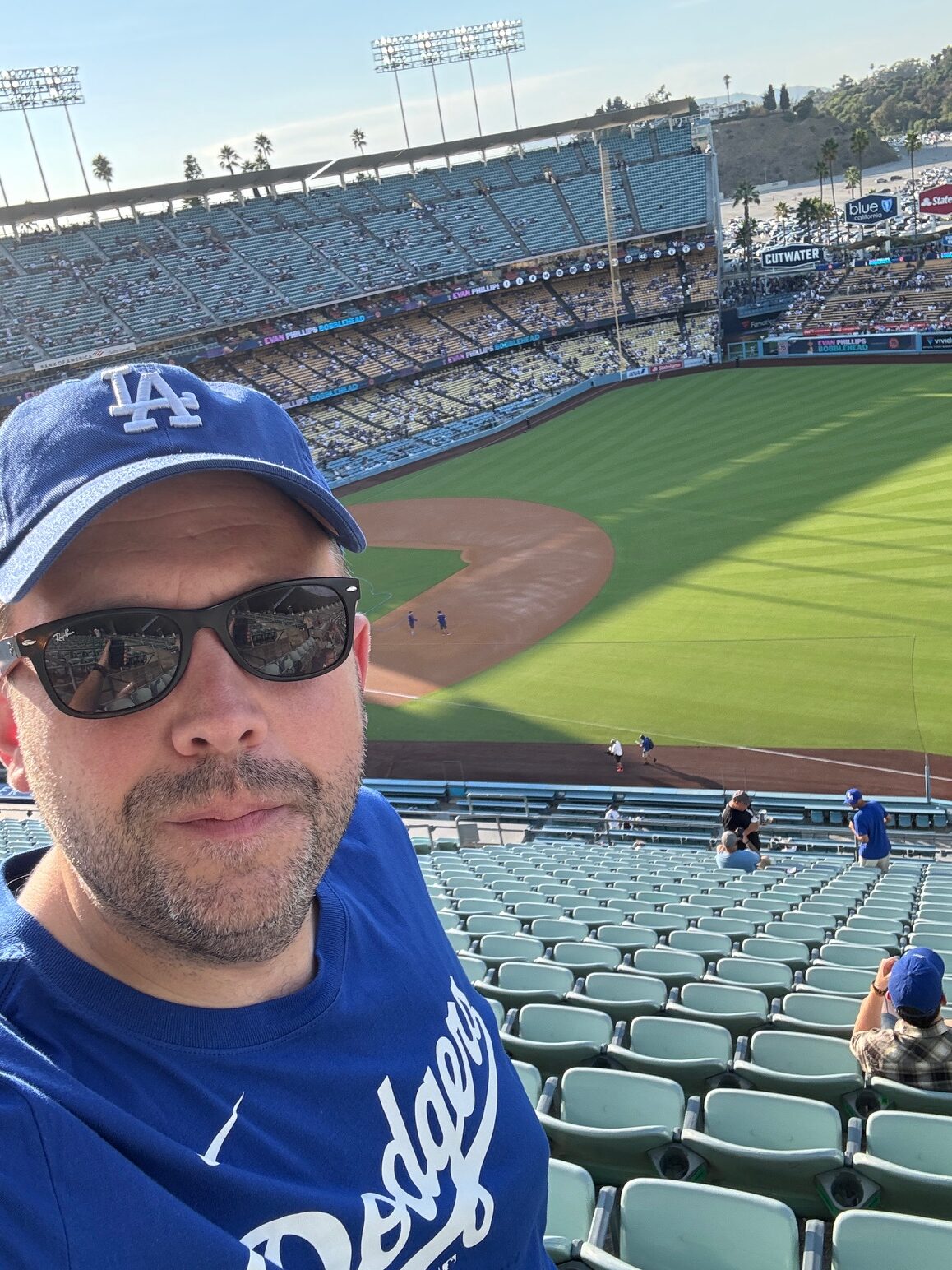LA Dodgers Man At Dodgers Stadium